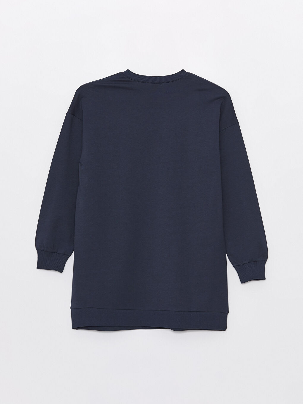 Crew Neck Straight Long Sleeve Women's Sweatshirt Tunic -S4EQ03Z8-HME