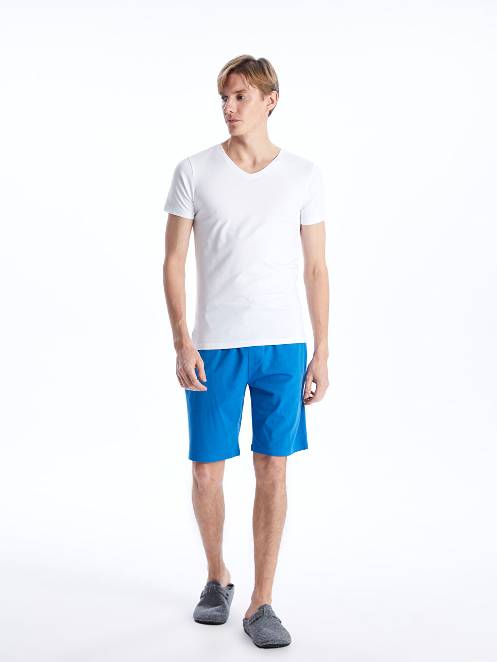 LCW ECO Standard Fit Men's Pyjama Bottom Shorts -S4ER64Z8-Y0F