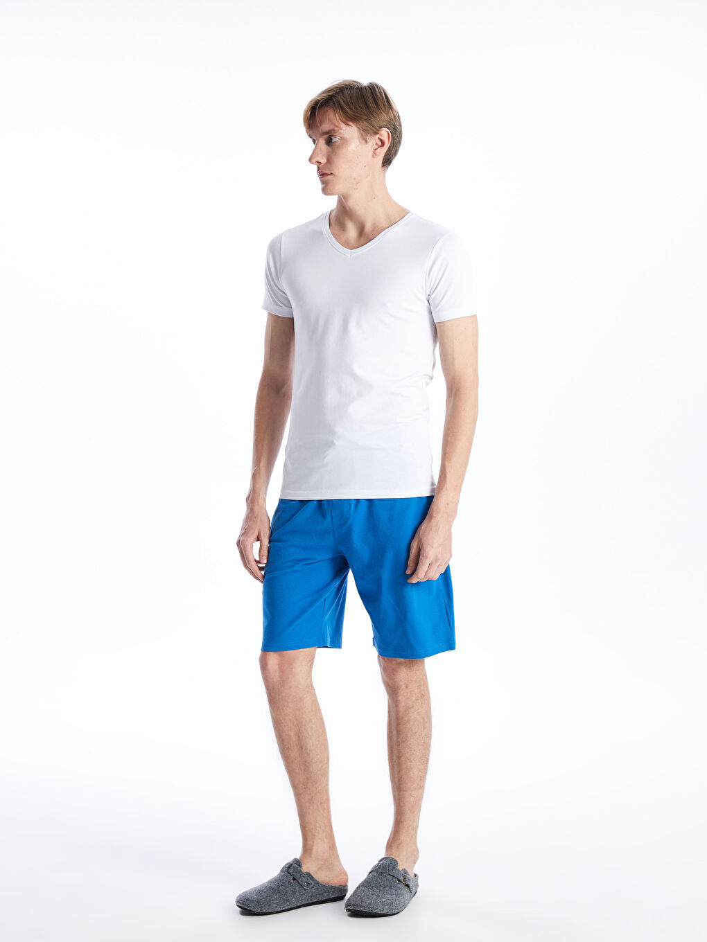 LCW ECO Standard Fit Men's Pyjama Bottom Shorts -S4ER64Z8-Y0F