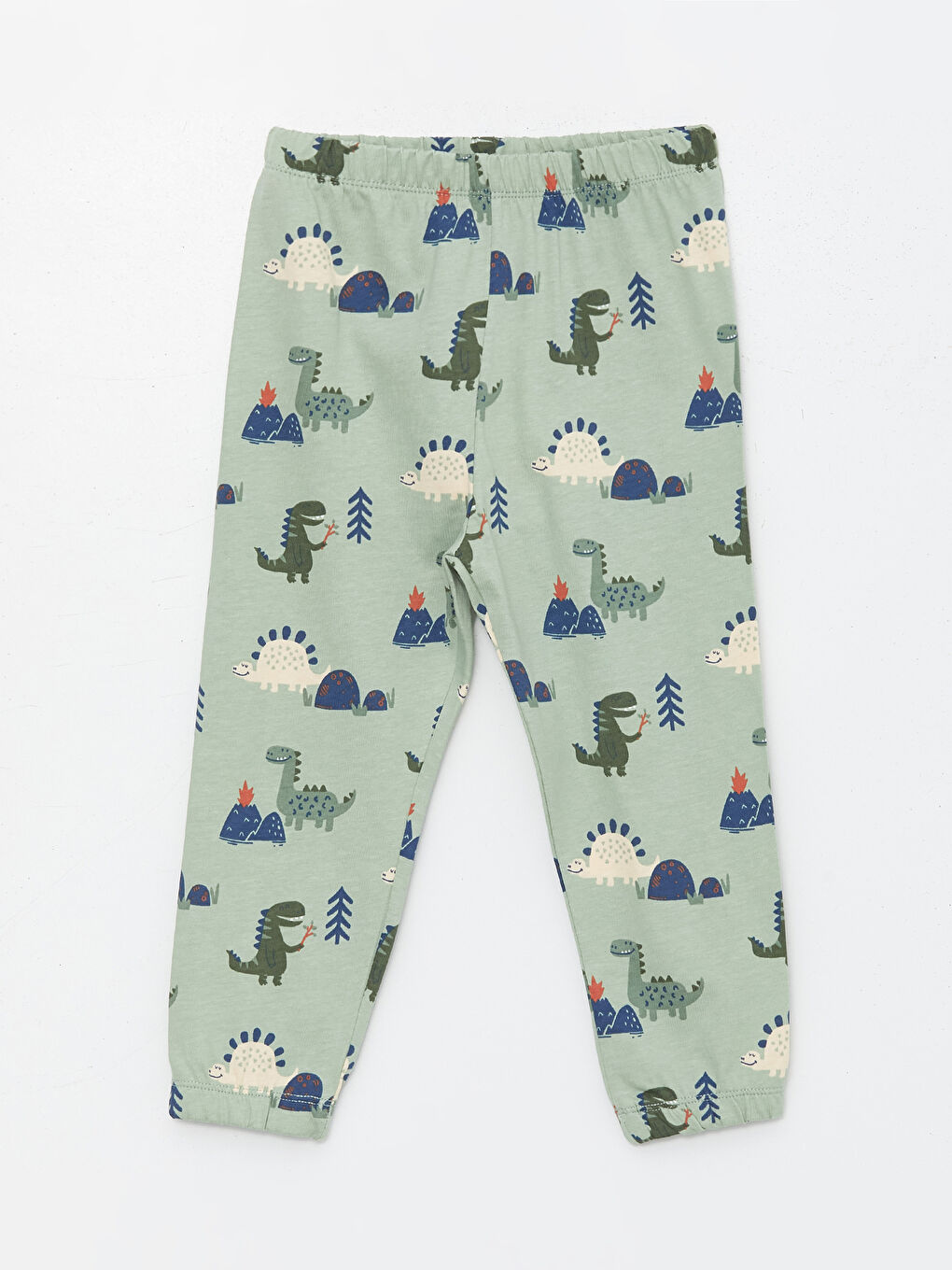 Yeşil Beli Lastikli Erkek Bebek Pijama Alt