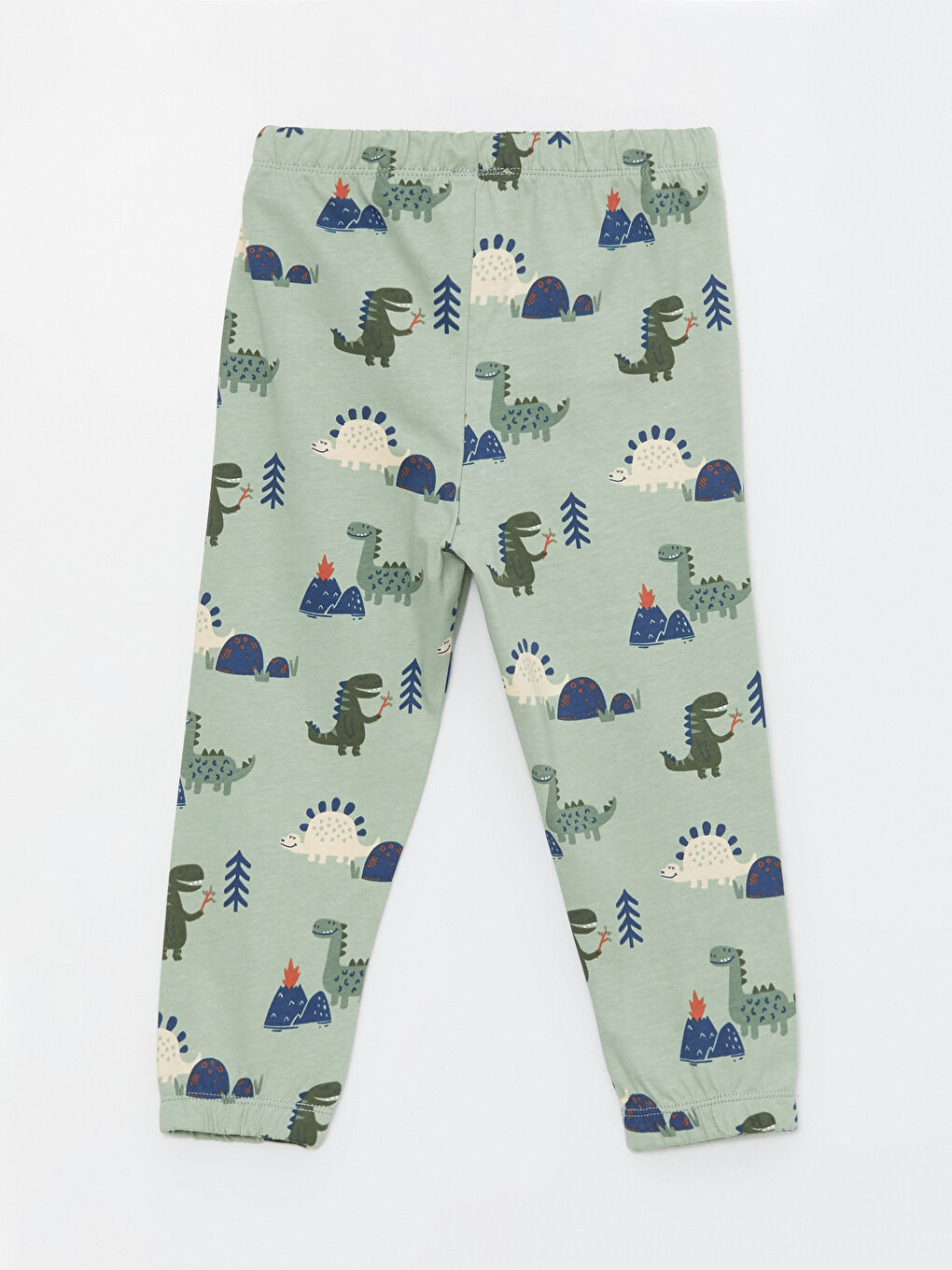 Yeşil Beli Lastikli Erkek Bebek Pijama Alt-1