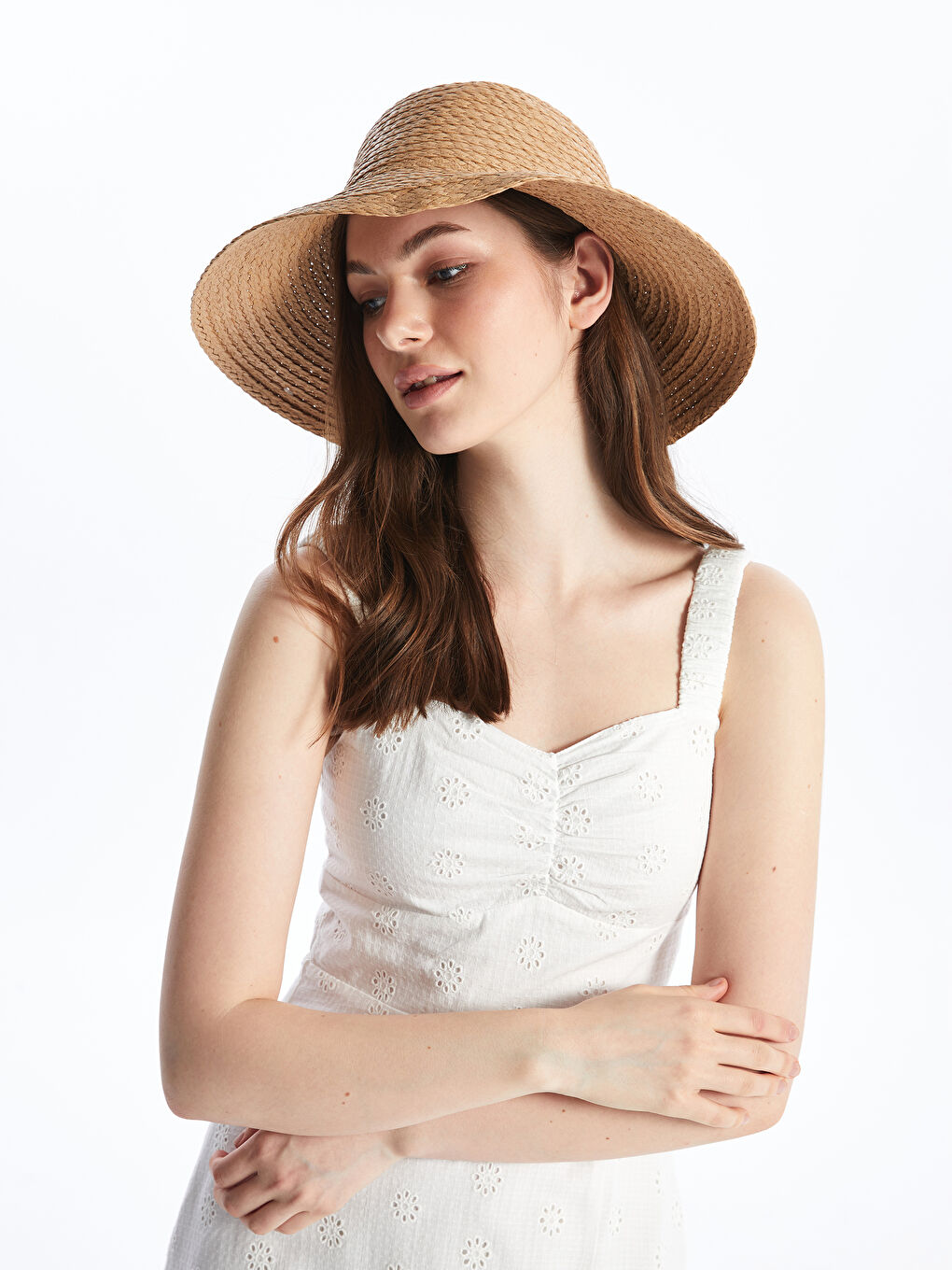 Pălărie Fedora de Paie pentru Femei