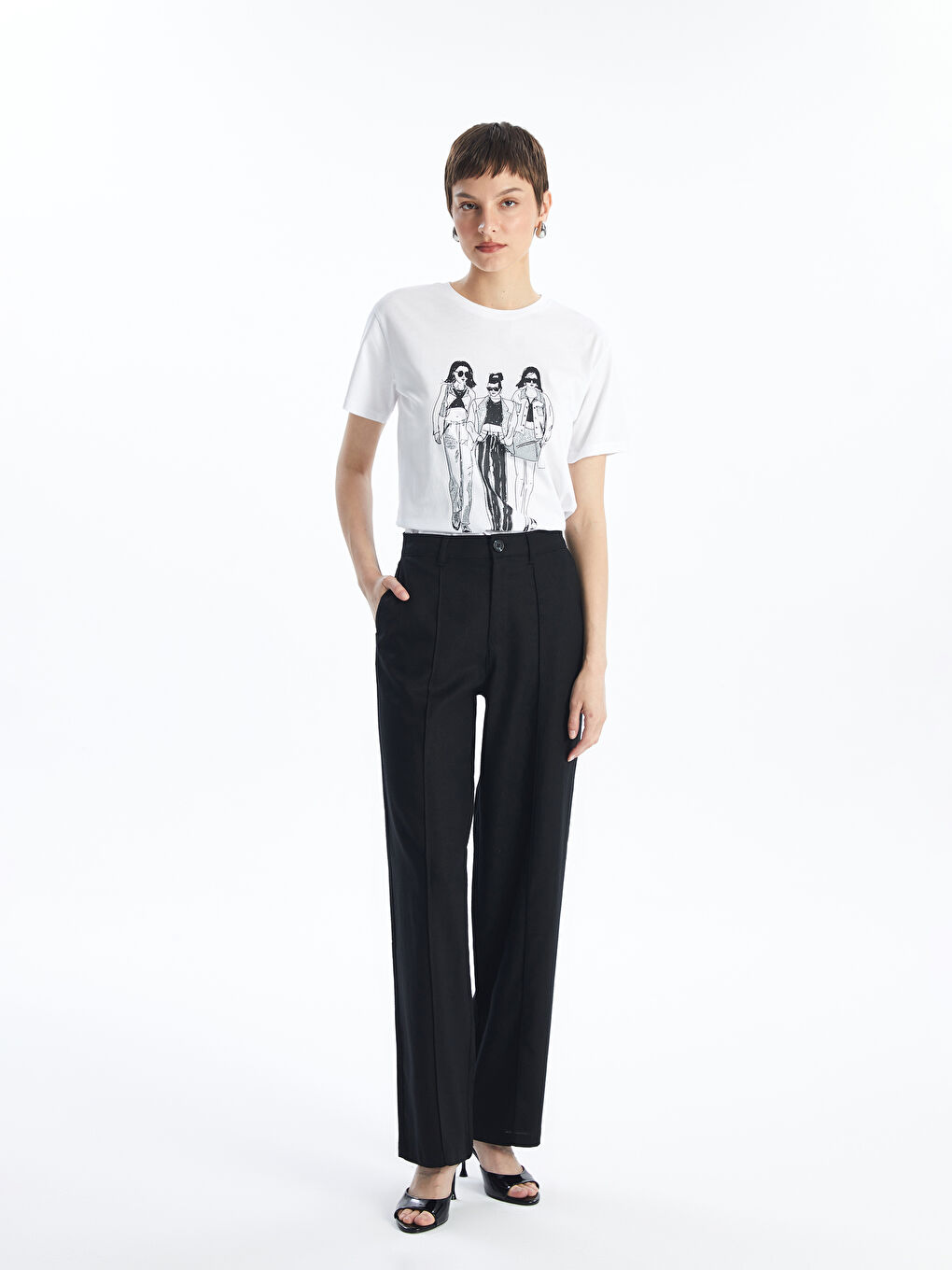 CRNA Pantalone Žene -S4ES32Z8-CVL