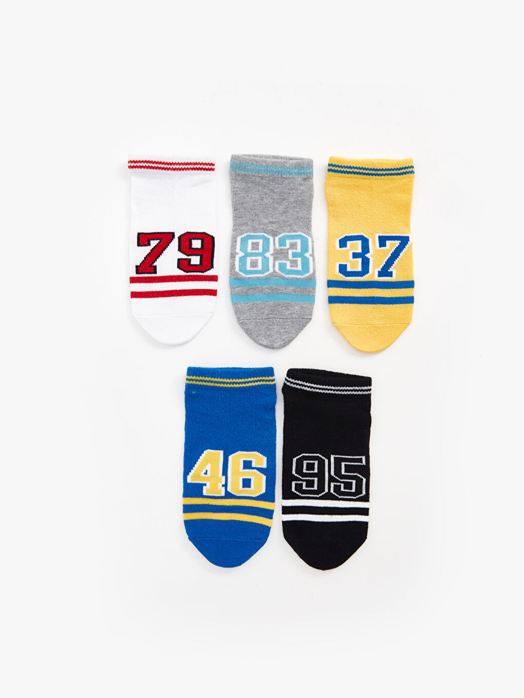 Patterned Boys Trainer Socks 5 Pack