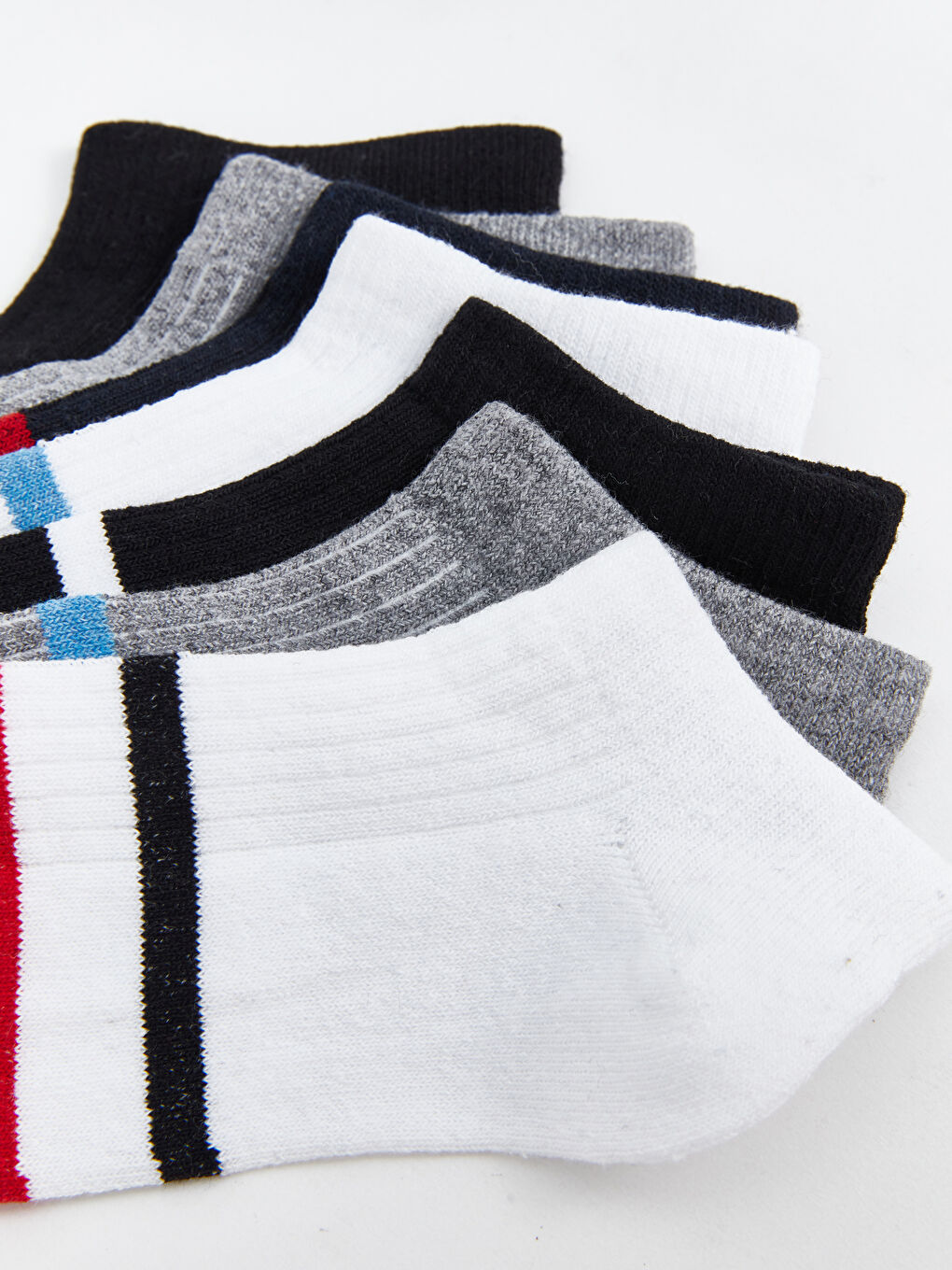 Смугасті шкарпетки для кросівок для хлопчиків, 7 упаковок-2