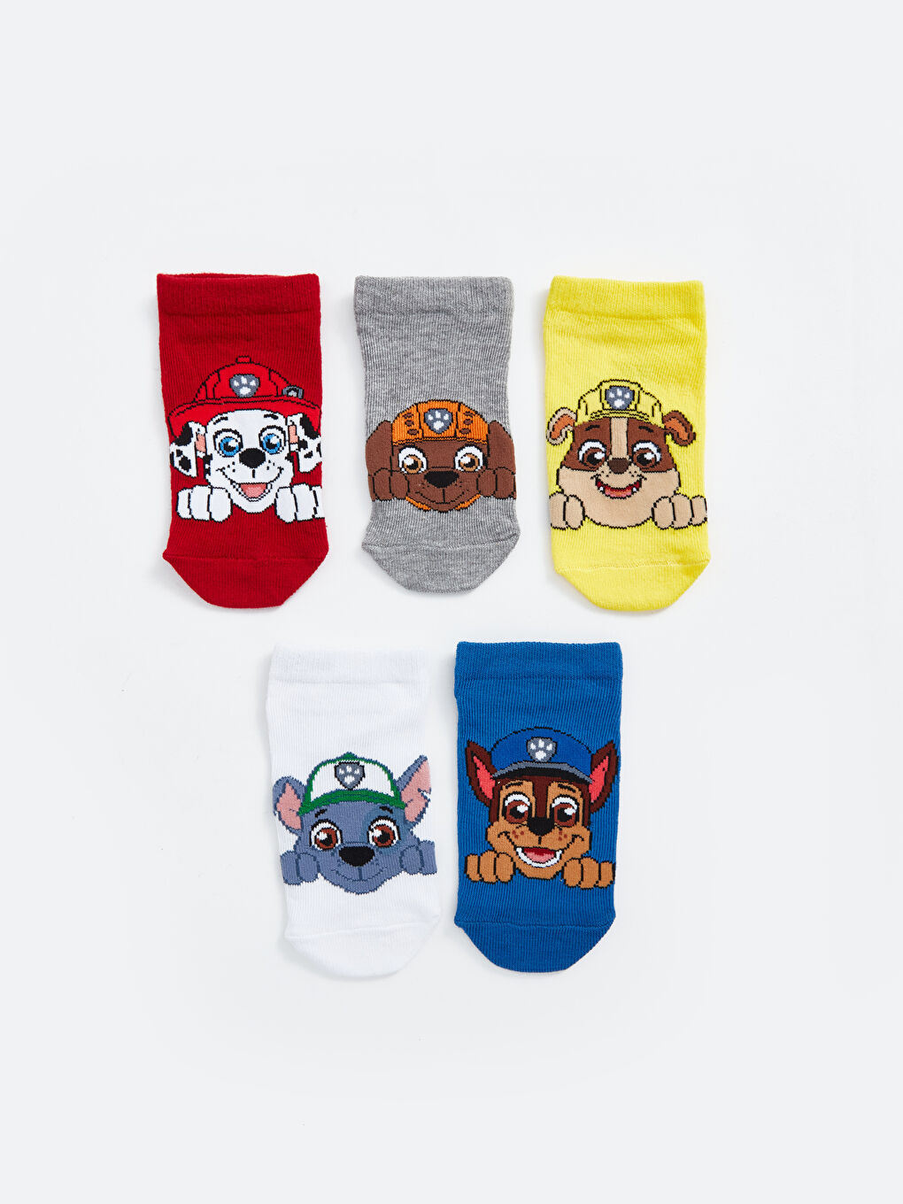 LCW Kids Karişik Paw Patrol Desenli Erkek Çocuk Patik Çorap 5'li