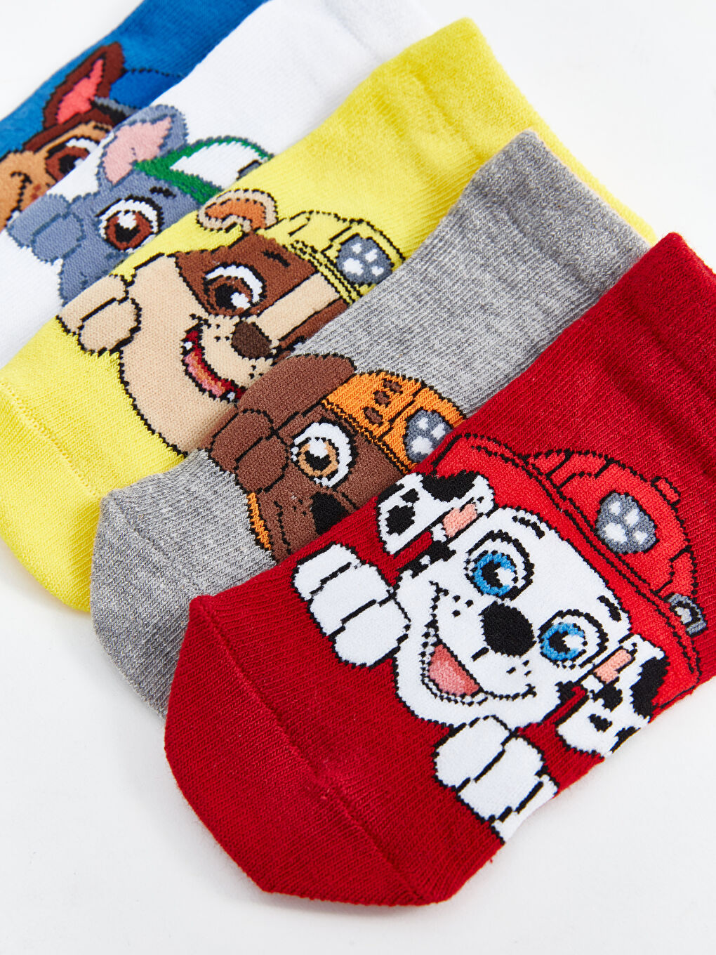 LCW Kids Karişik Paw Patrol Desenli Erkek Çocuk Patik Çorap 5'li - 3