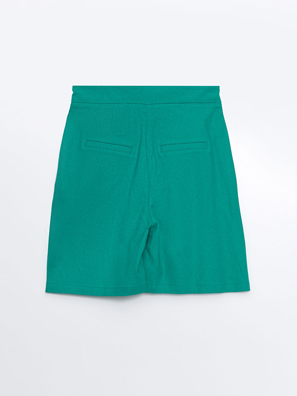 Loose Fit Plain Linen Blend Women's Shorts -S4ET65Z8-SMM