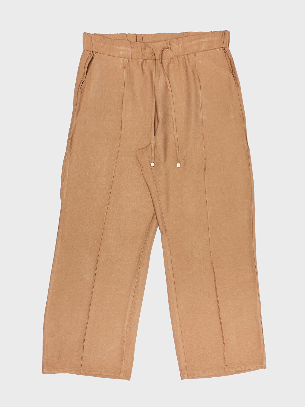 Elastic Waist Wide Leg Women's Trousers -S4ET75Z8-GXT