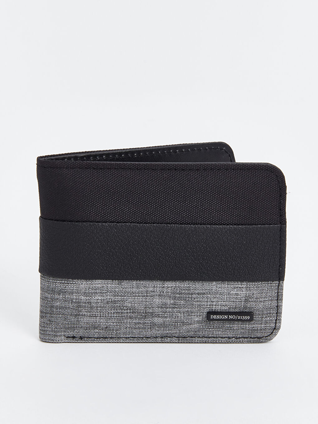 Siyah Yazı Baskılı Erkek Cüzdan