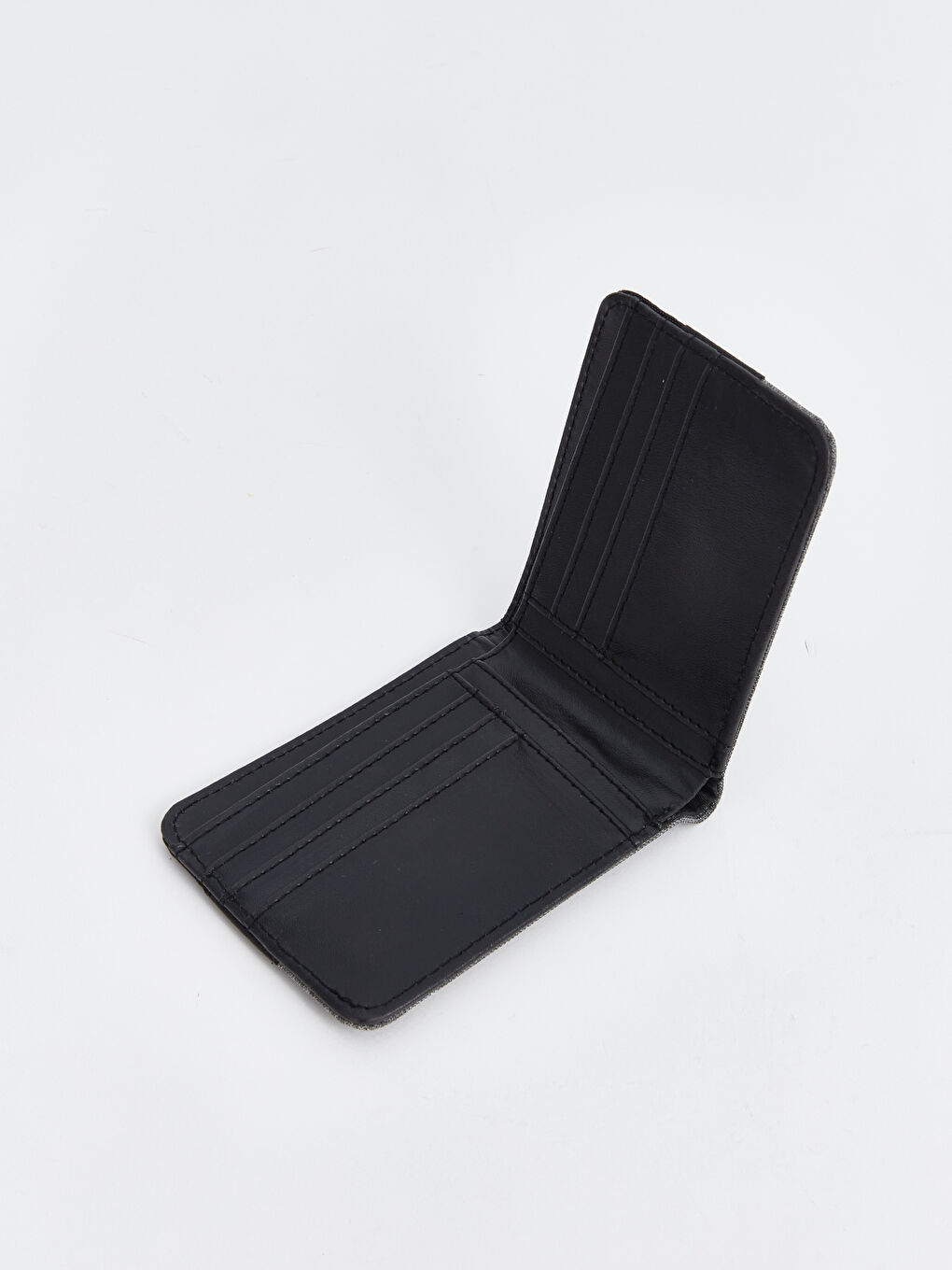 Siyah Yazı Baskılı Erkek Cüzdan-2