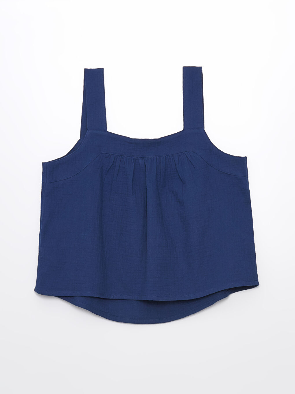 Blouse Unie à Col Carré pour Femmes-7
