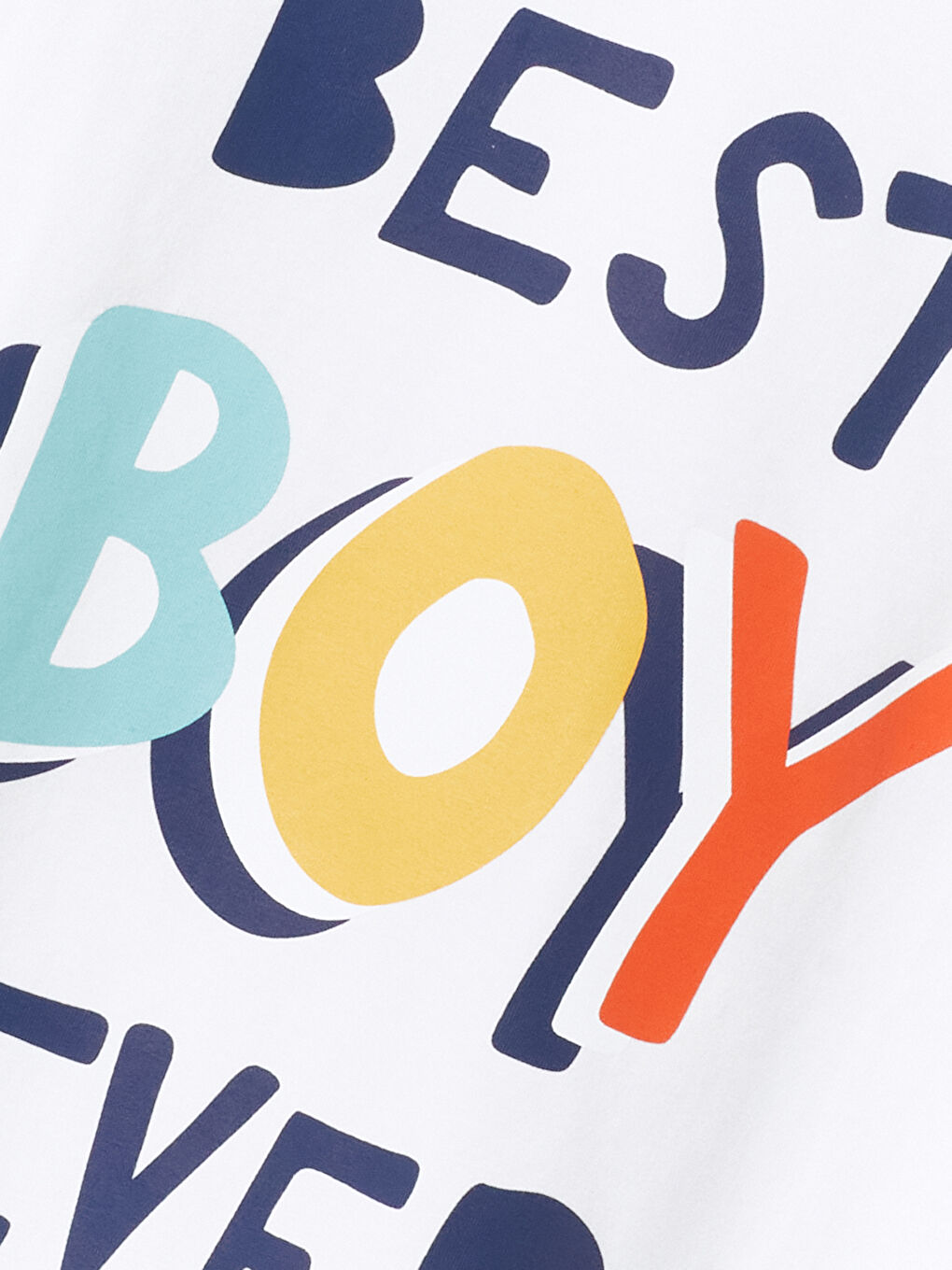 Beyaz Bisiklet Yaka Baskılı Kısa Kollu Erkek Çocuk Şortlu Pijama Takımı-5