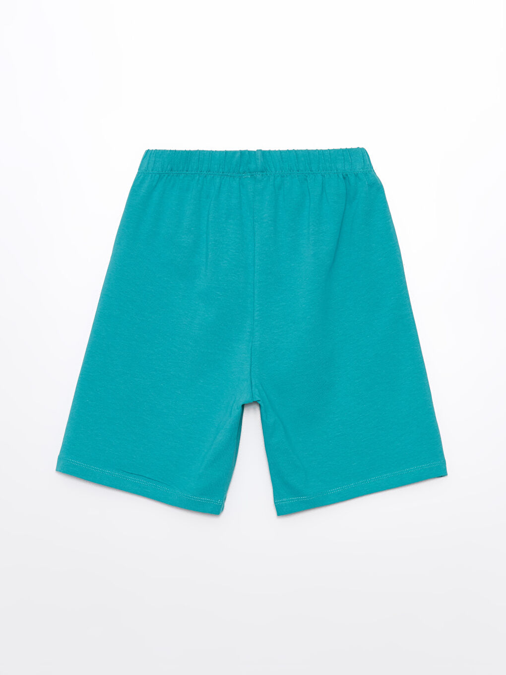 Yeşil Beli Lastikli Baskılı Erkek Çocuk Pijama Şort-1