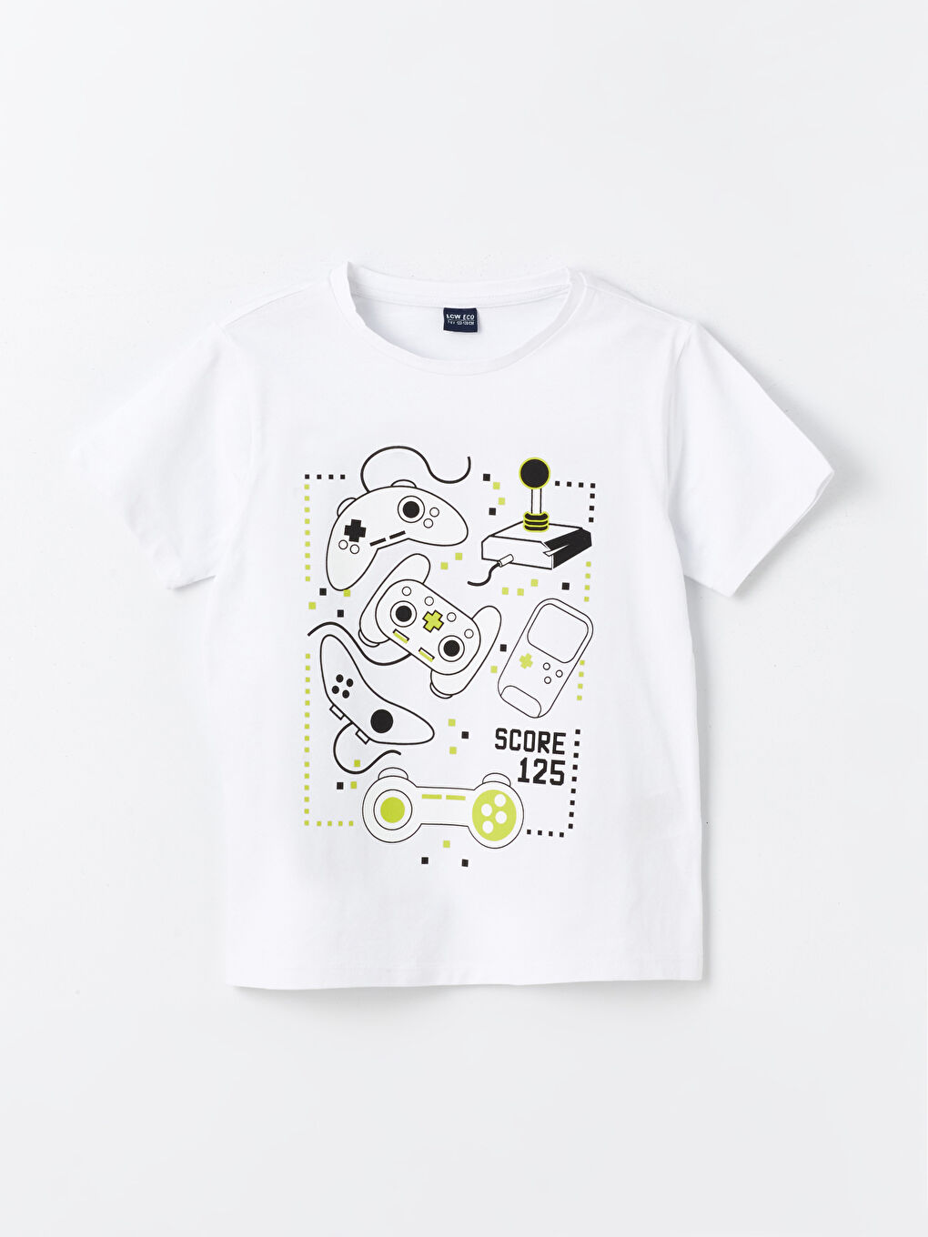 Crew Neck Printed Short Sleeve Boys' Shorts Pyjama Set-1