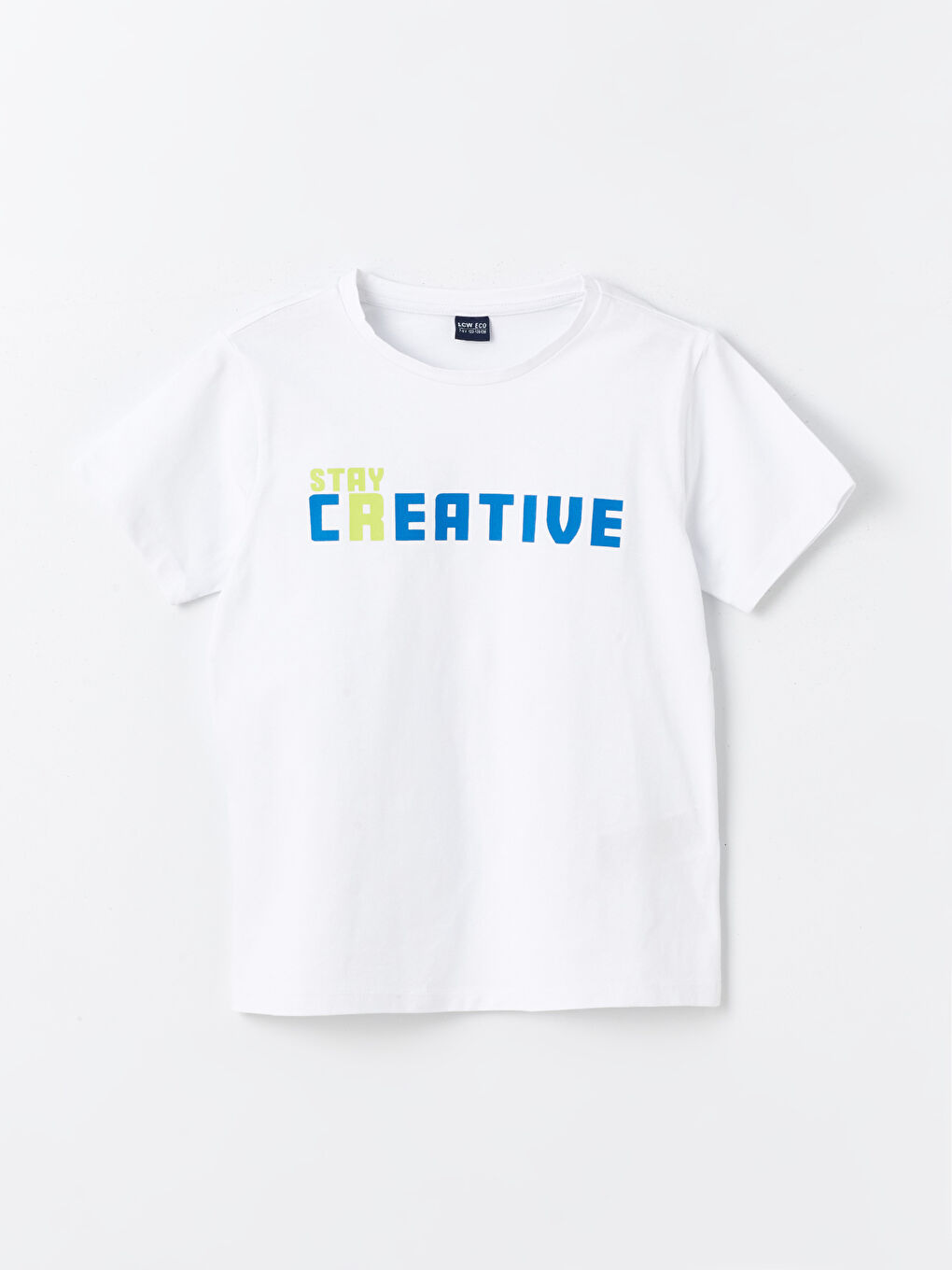 Beyaz Bisiklet Yaka Baskılı Erkek Çocuk Pijama Üst