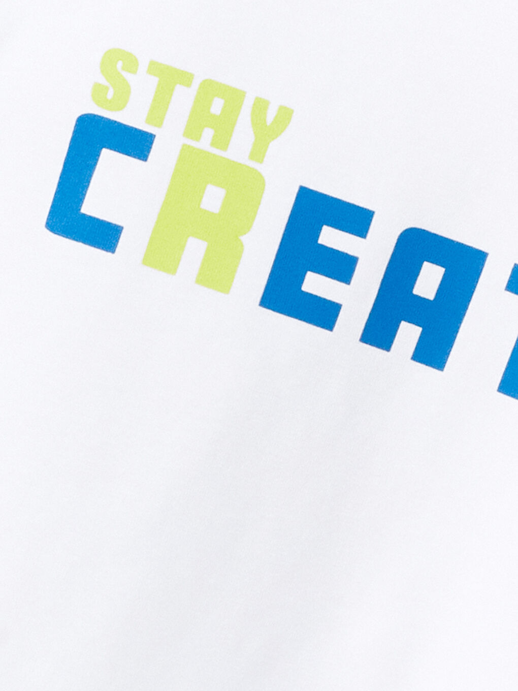 Beyaz Bisiklet Yaka Baskılı Erkek Çocuk Pijama Üst-2