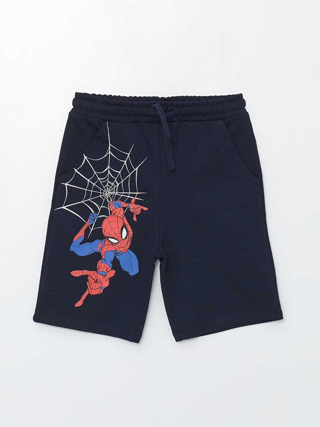 LCW Kids Elastic Waist Spider-Man Printed Boys' Shorts -S4EV43Z4-DWP