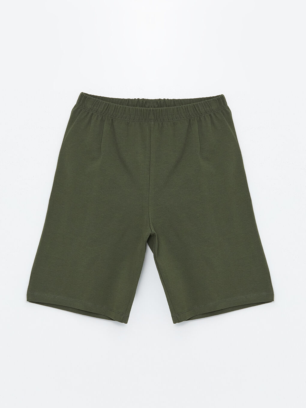 Haki Beli Lastikli Basic Erkek Çocuk Pijama Şort