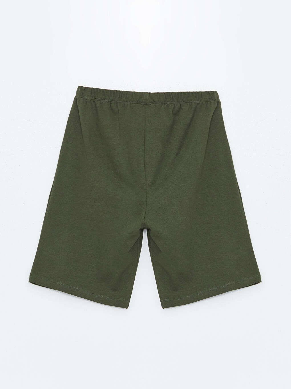 Haki Beli Lastikli Basic Erkek Çocuk Pijama Şort-1