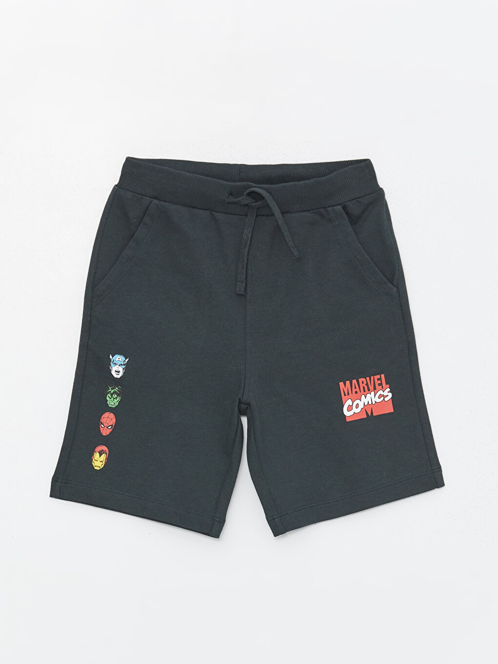Elastic Waist Spider-Man Printed Boys' Shorts -S4EV47Z4-R4P