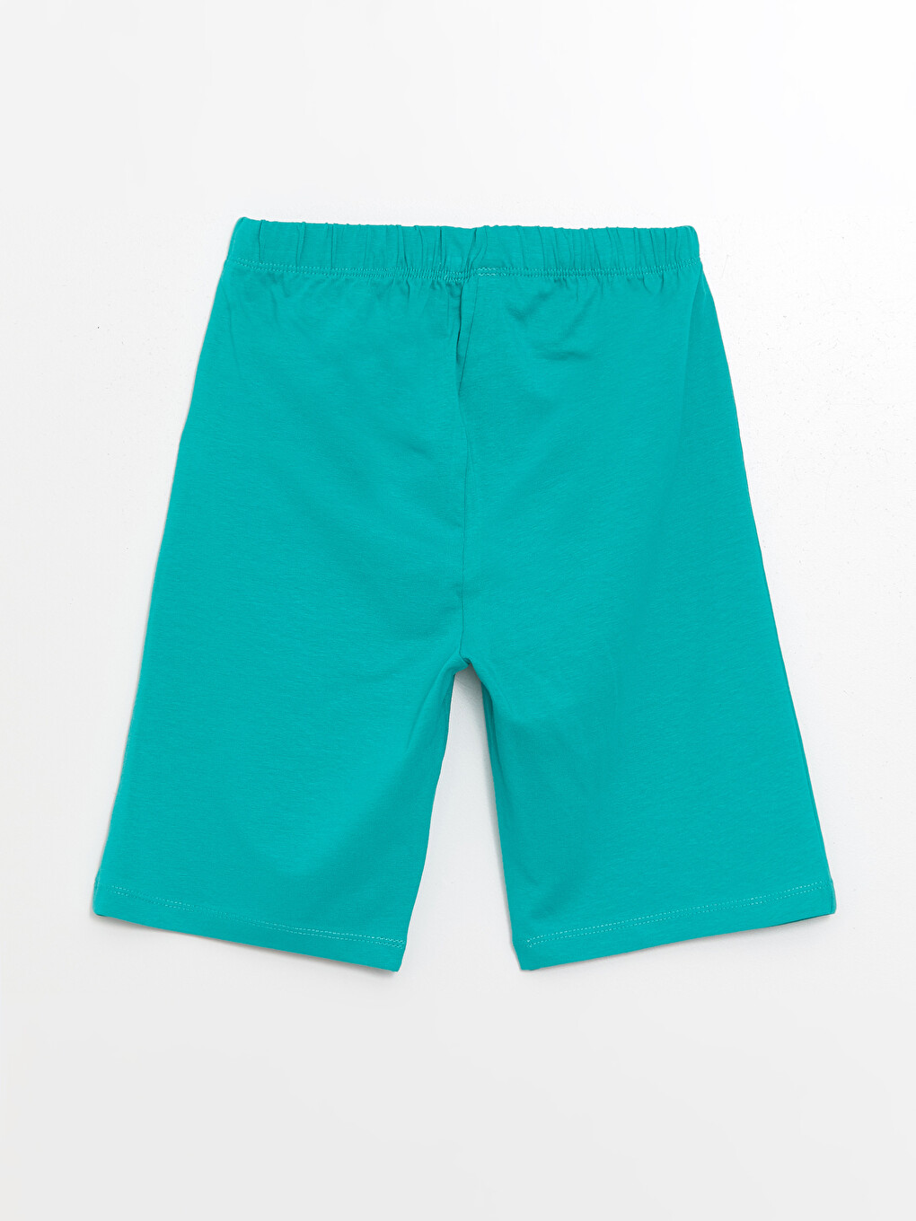 Yeşil Beli Lastikli Baskılı Erkek Çocuk Pijama Şort-1