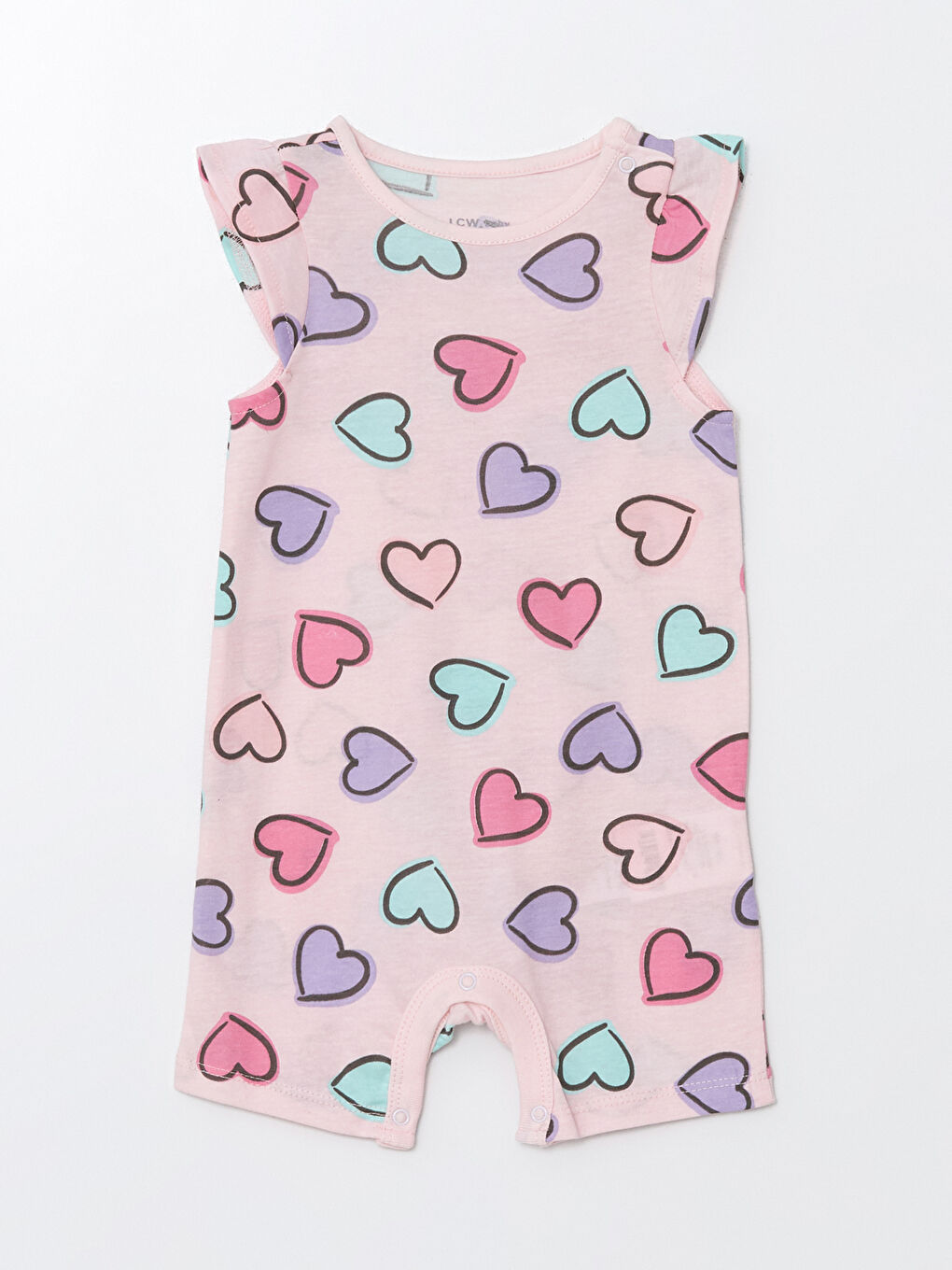 Crew Neck Printed Baby Girls' Jumpsuit 2 Pack -S4EV53Z1-LSE