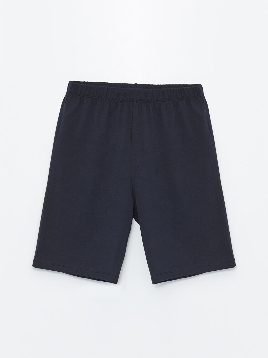 Lacivert Beli Lastikli Basic Erkek Çocuk Pijama Şort