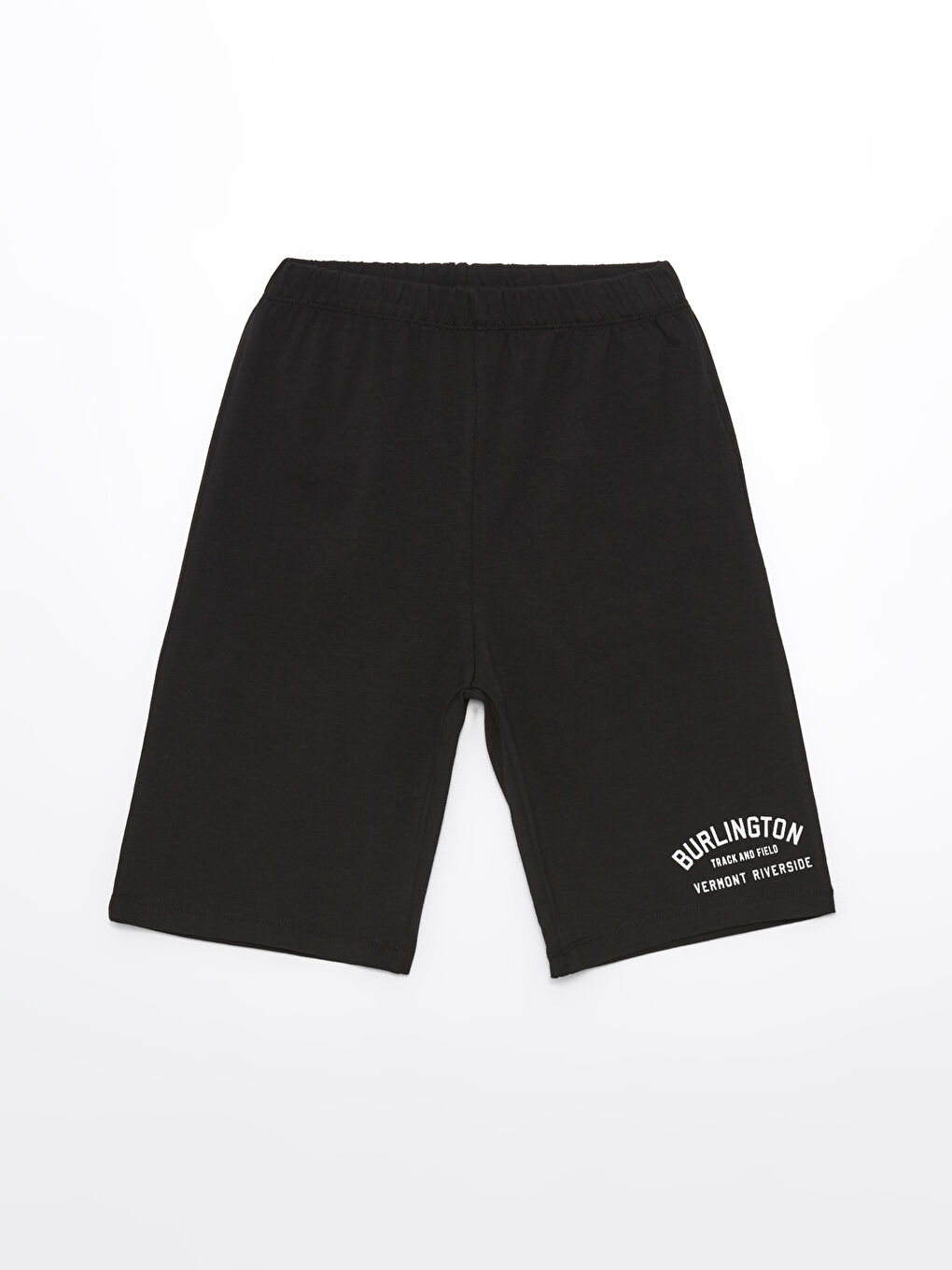 Siyah Beli Lastikli Baskılı Erkek Çocuk Pijama Şort