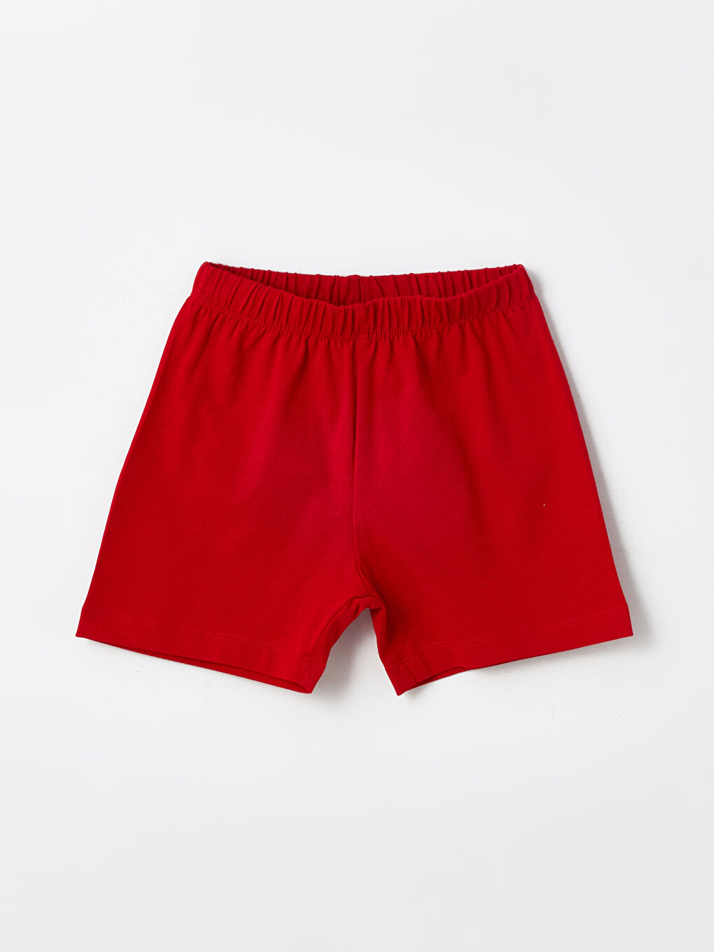 Beyaz Bisiklet Yaka Kısa Kollu Baskılı Erkek Bebek Şortlu Pijama Takımı-3