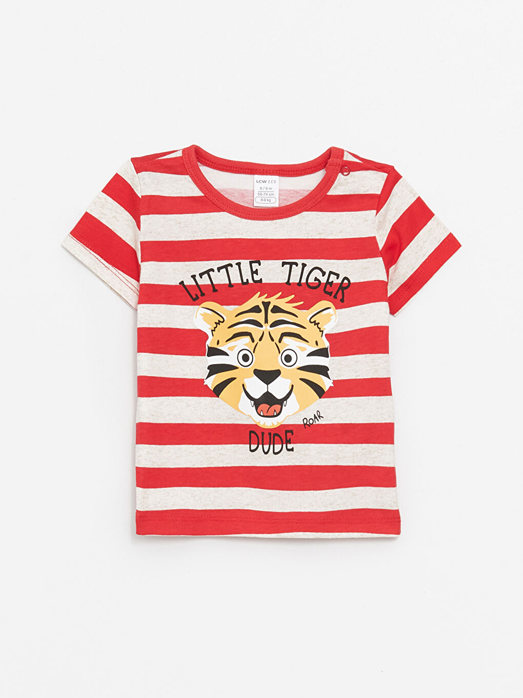 Kırmızı Bisiklet Yaka Kısa Kollu Baskılı Erkek Bebek Şortlu Pijama Takımı-1