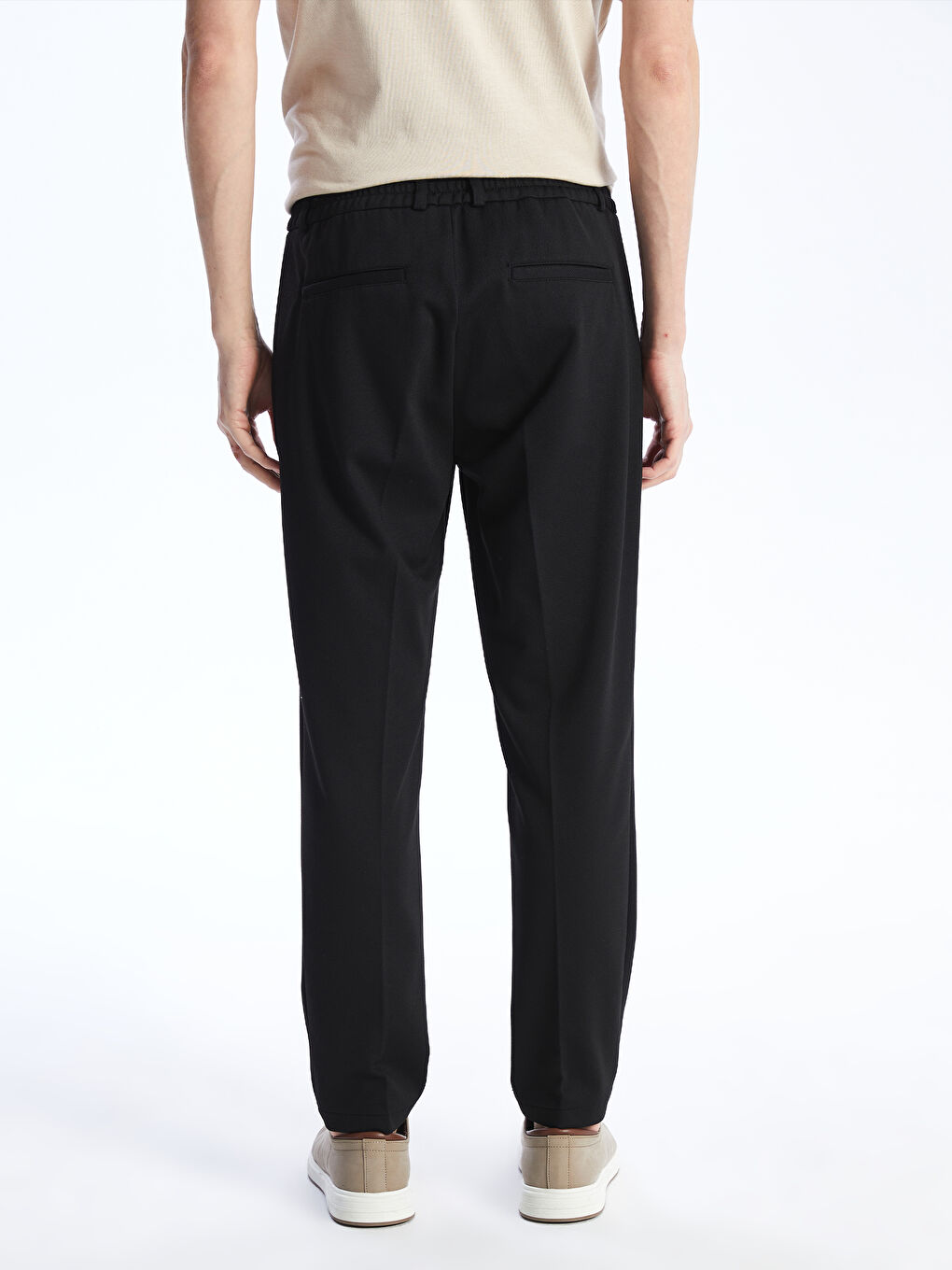 Siyah Slim Fit Erkek Pantolon-4