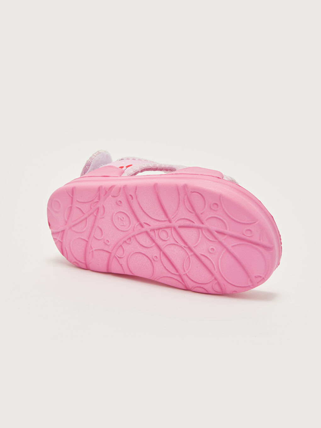 LCW STEPS Pembe Baskılı Cırt Cırtlı Kız Bebek Sandalet - 3