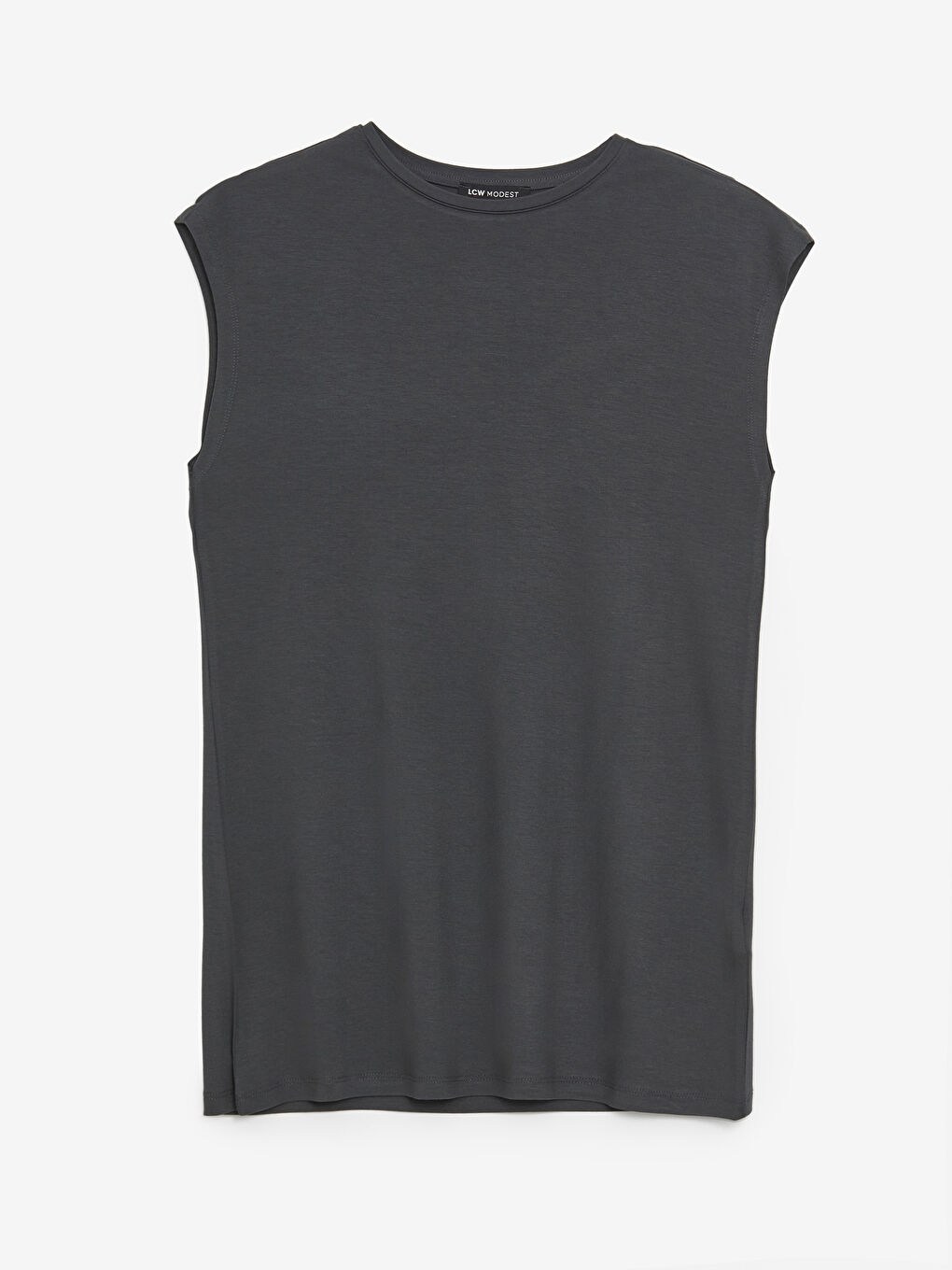 Crew Neck Straight Short Sleeve Women's Tunic -S4EY72Z8-R4Q