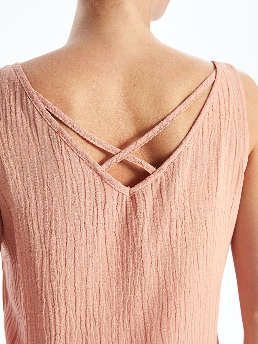 V Neck Straight Women Blouse -S4FA21Z8-GGB