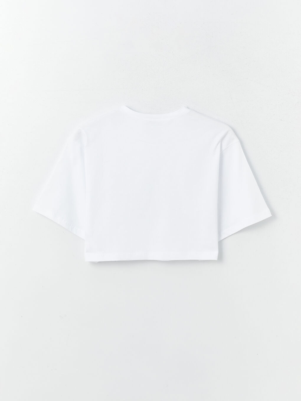 Crew Neck Printed Short Sleeve Women's Crop Top -S4FA77Z8-Q6K