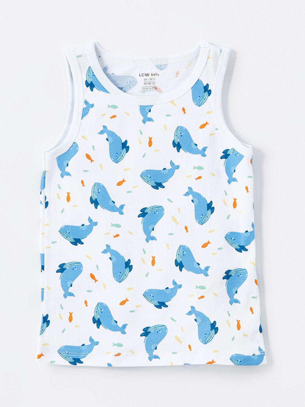 Ekru Bisiklet Yaka Erkek Bebek Atlet