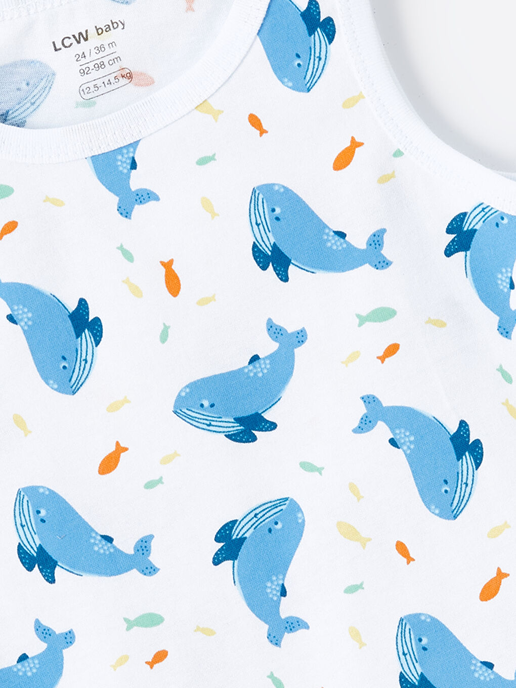 Ekru Bisiklet Yaka Erkek Bebek Atlet-2