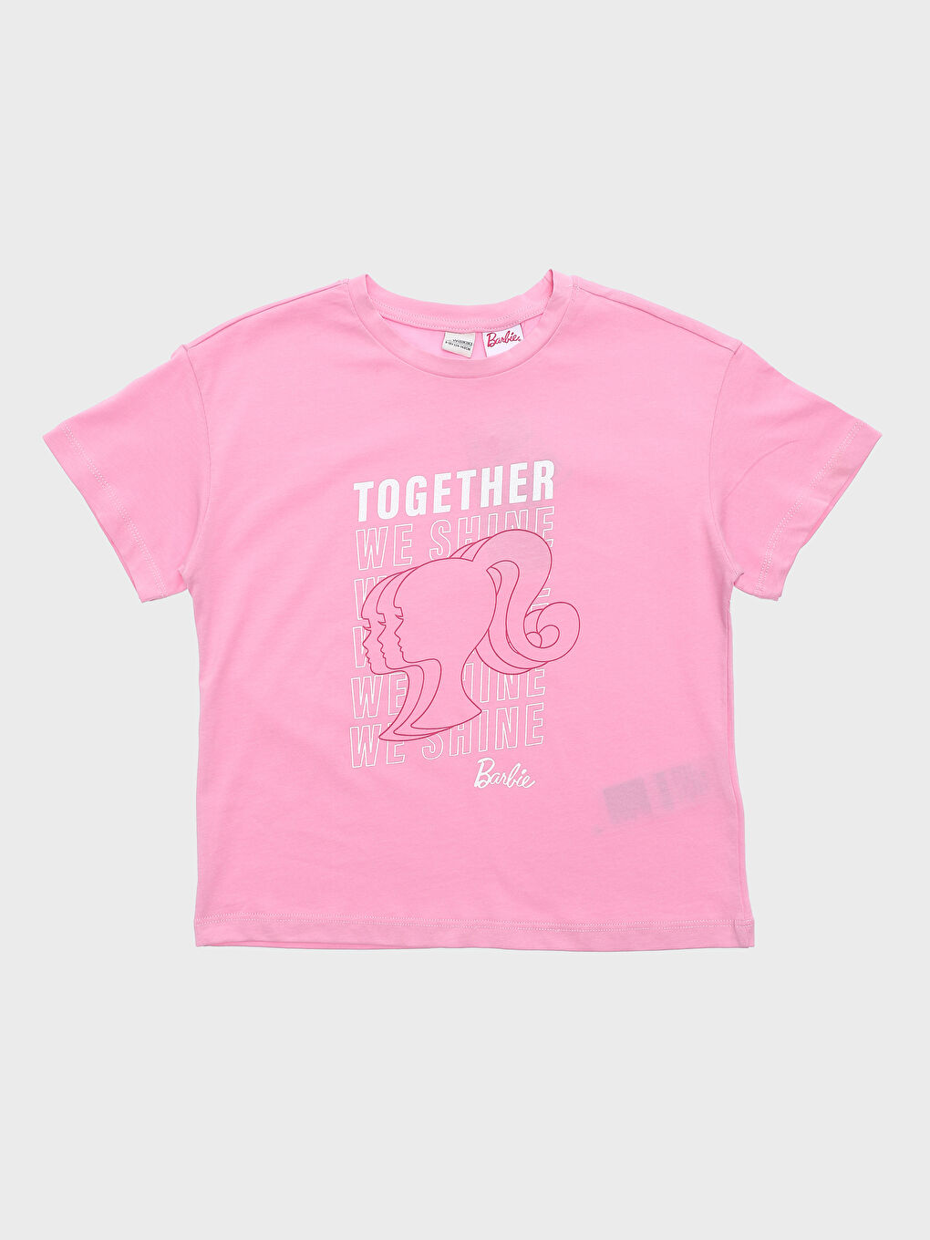 T-shirt Barbie Imprimé à Col Rond pour Filles