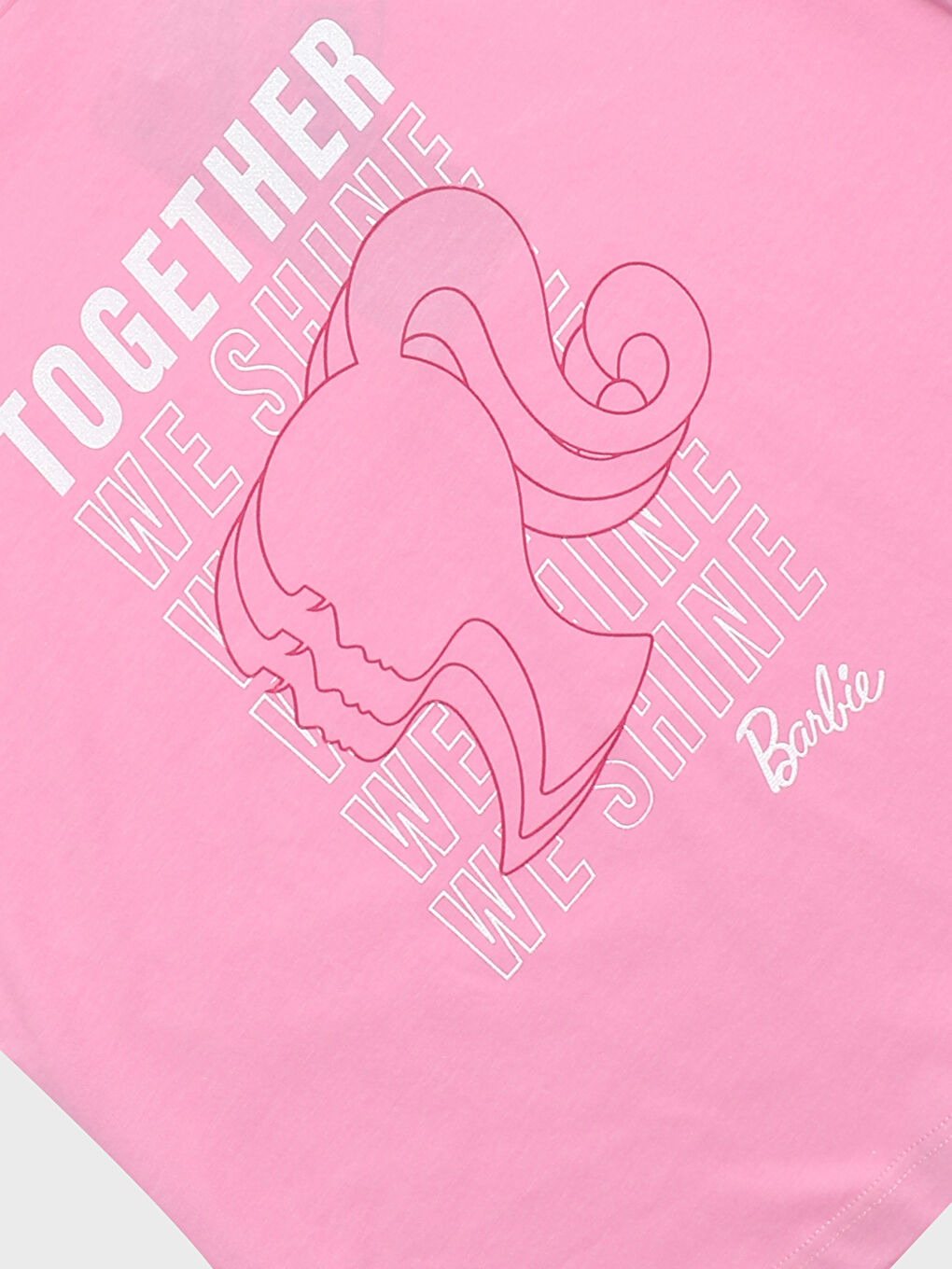 T-shirt Barbie Imprimé à Col Rond pour Filles-1