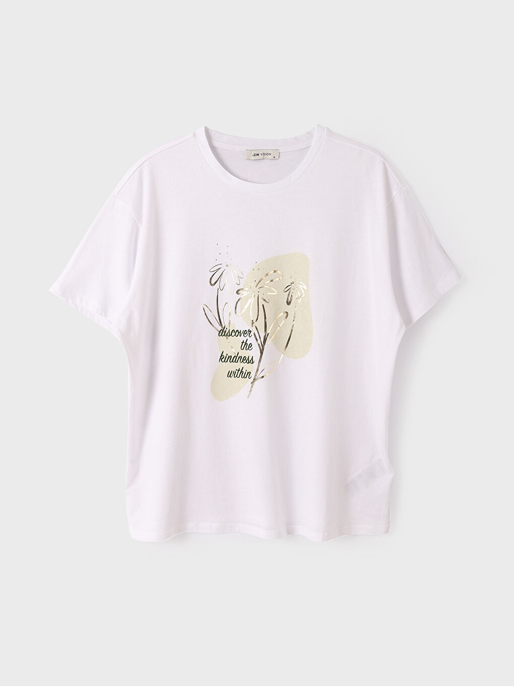 Crew Neck Printed Short Sleeve Women's T-Shirt