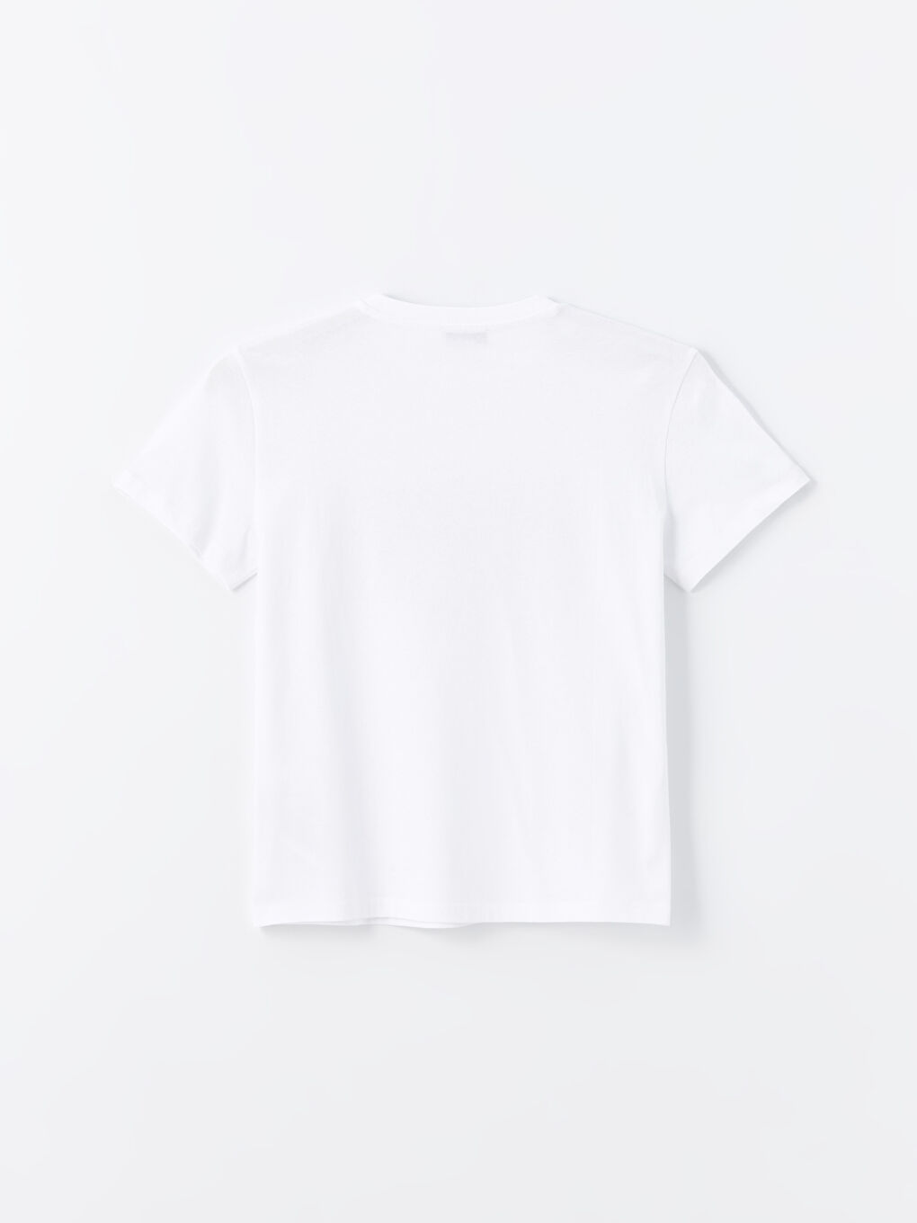 T-shirt à manches courtes imprimé à col rond pour femmes-5