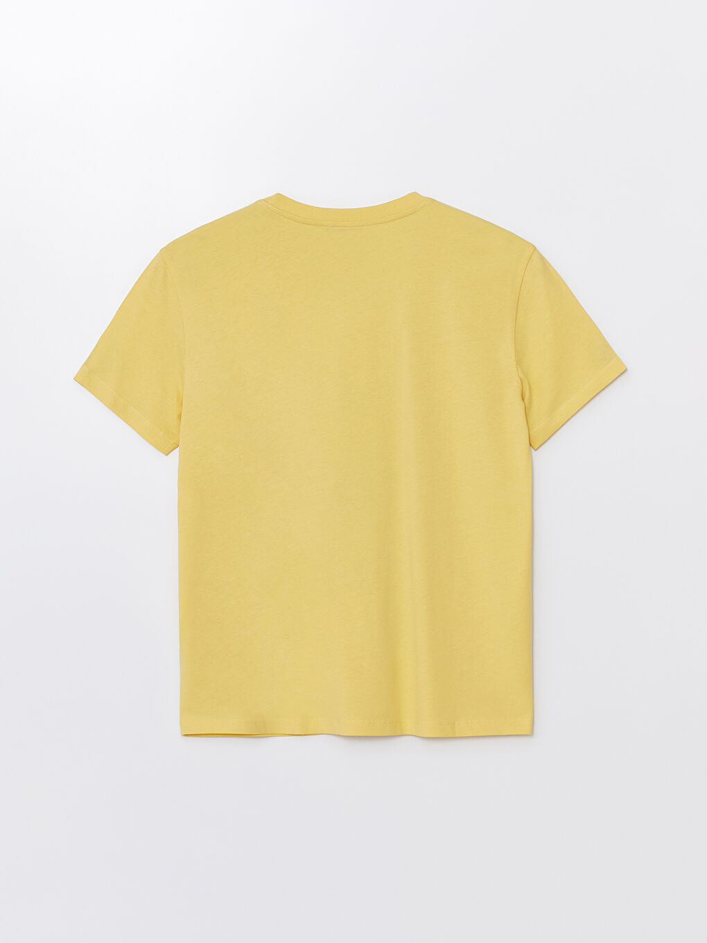 تيشيرت نسائي بأكمام قصيرة وياقة دائرية مطبوع-6