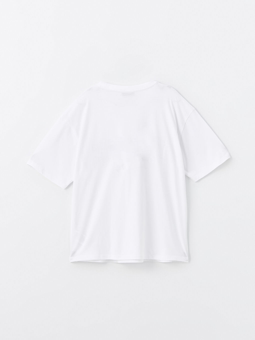 Crew Neck Printed Short Sleeve Oversize Women's T-Shirt-6