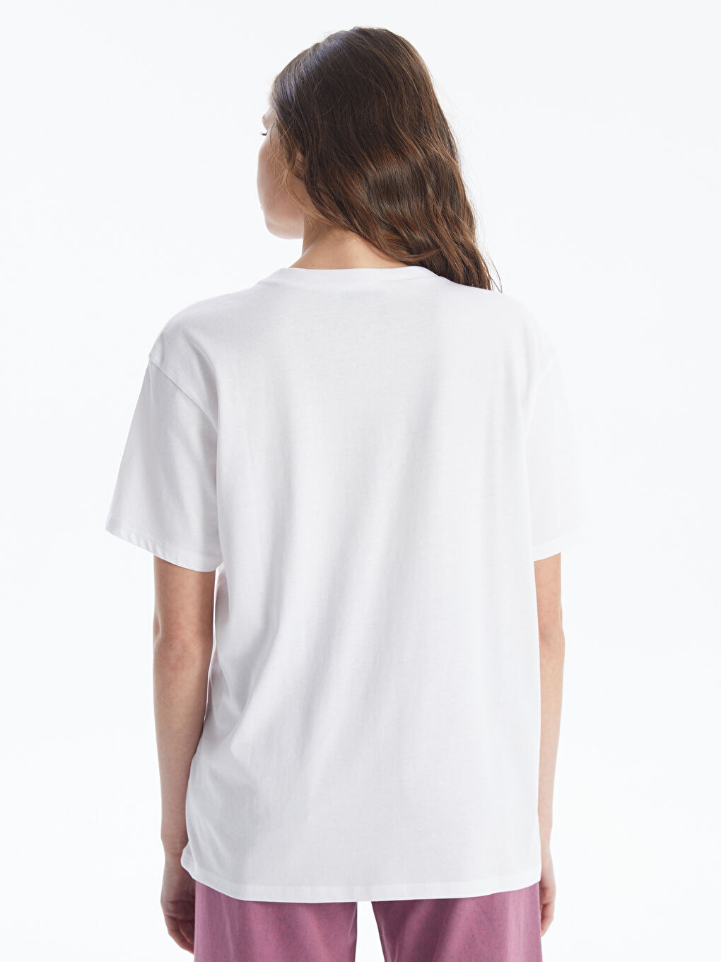 LCW Vision Crew Neck Printed Short Sleeve Women's T-Shirt -S4FD32Z8-Q6K