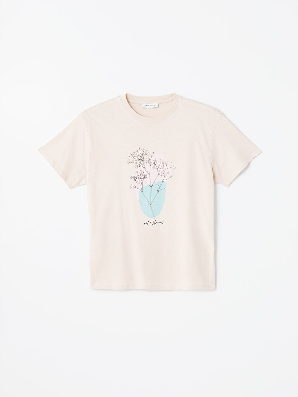 Crew Neck Printed Short Sleeve Women's T-Shirt-5