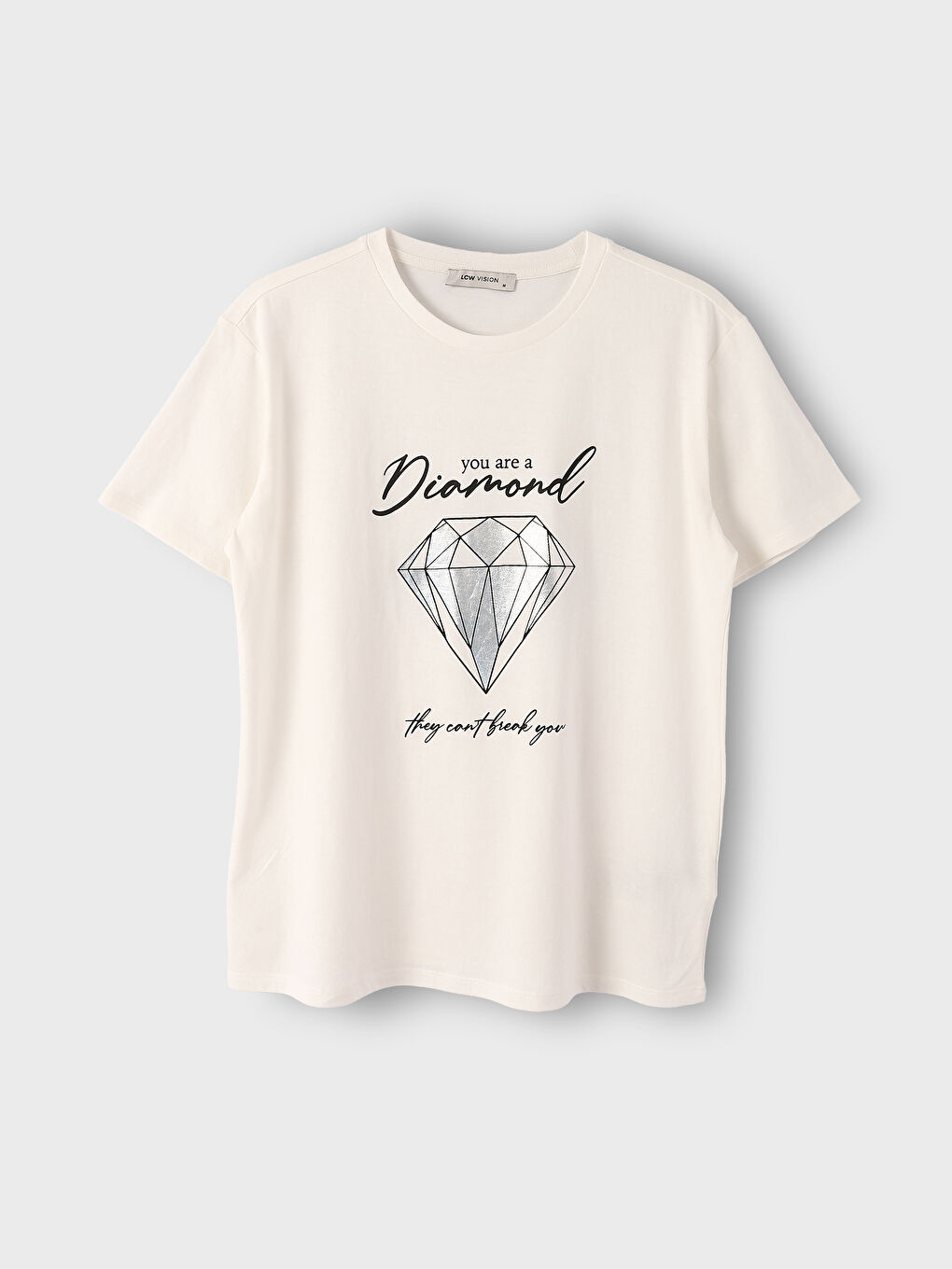 Crew Neck Printed Short Sleeve Women's T-Shirt