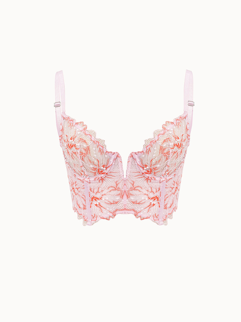 LCW DREAM Lila Balenli Dolgusuz Dantelli Bralet