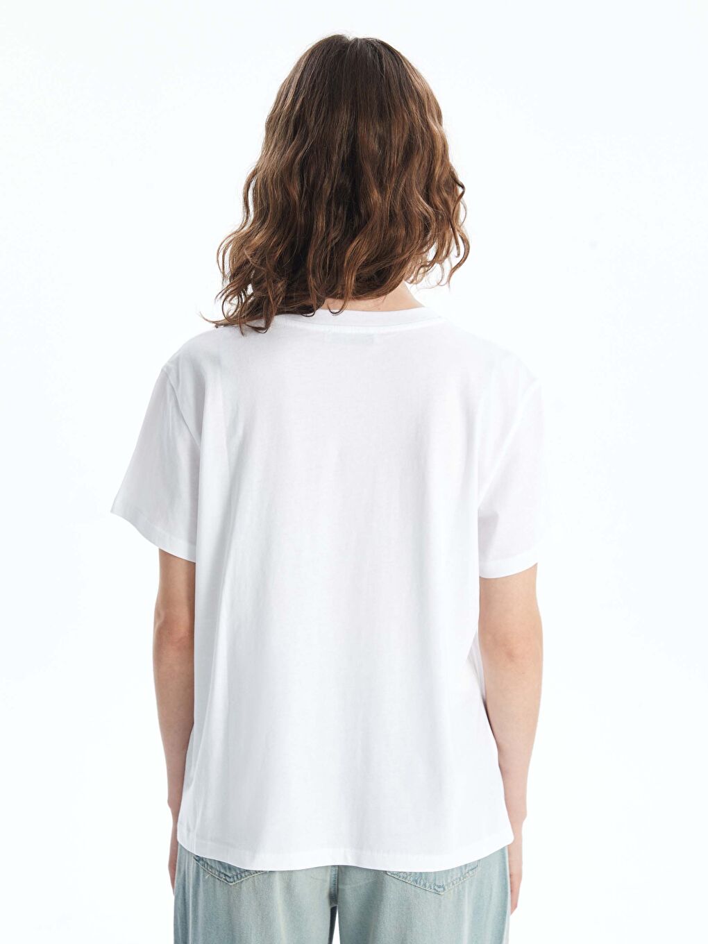 LCW Vision Crew Neck Printed Women's T-Shirt -S4FD39Z8-Q6K