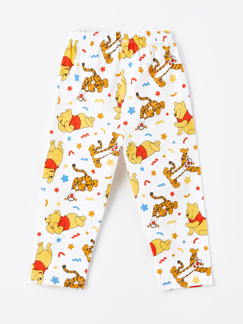 LCW baby Ekru Baskılı Polo Yaka Kısa Kollu Winnie the Pooh Baskılı Erkek Bebek Pijama Takımı - 4